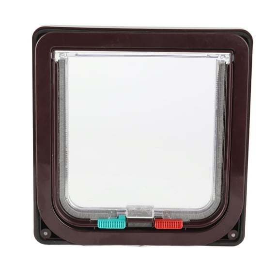 Weatherproof Cat Flap Door, Durable Transparent Pet Door With 4 Modes For Indoor/Outdoor Use