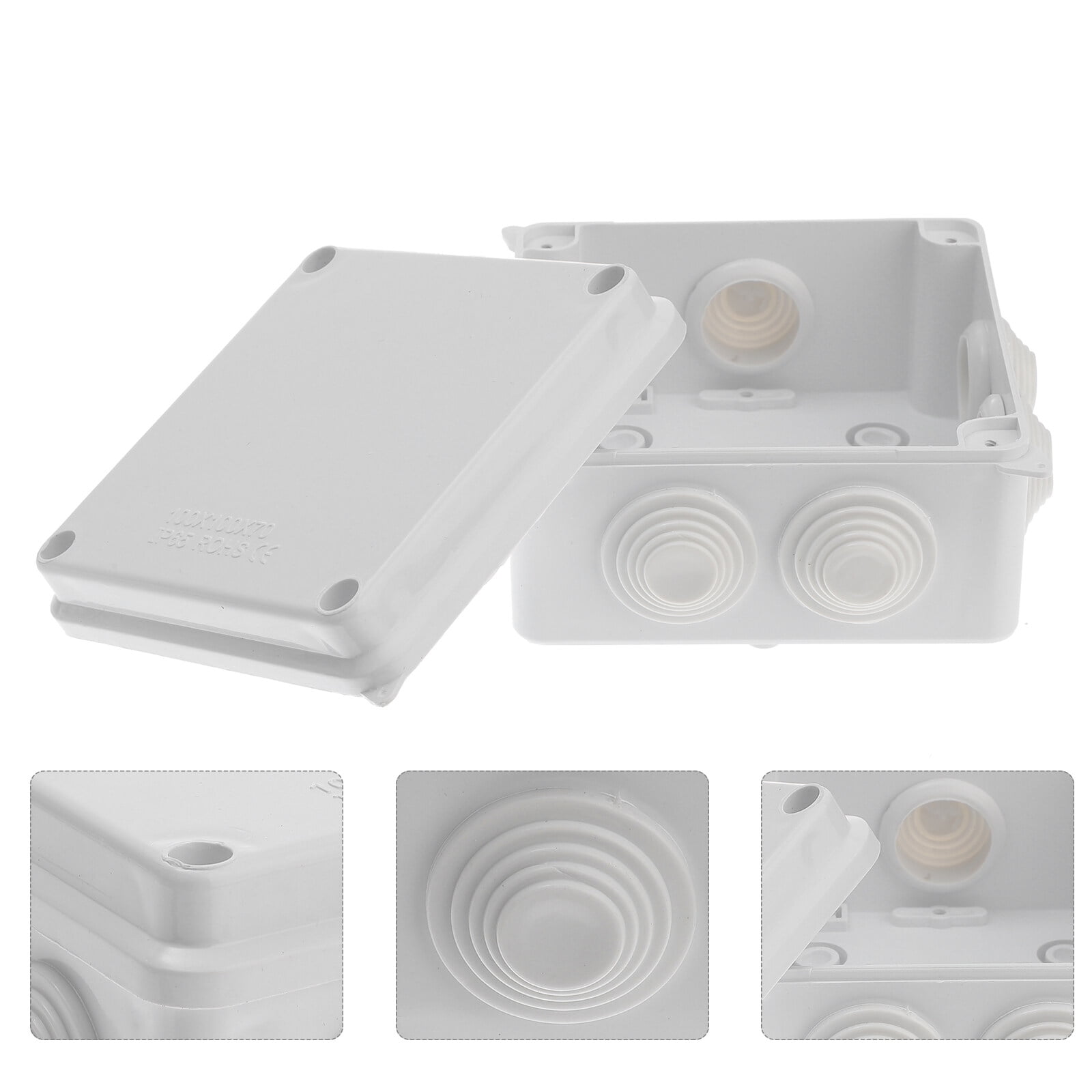 Weatherproof Connection Box Outdoor Electrical Power Cord Enclosure for