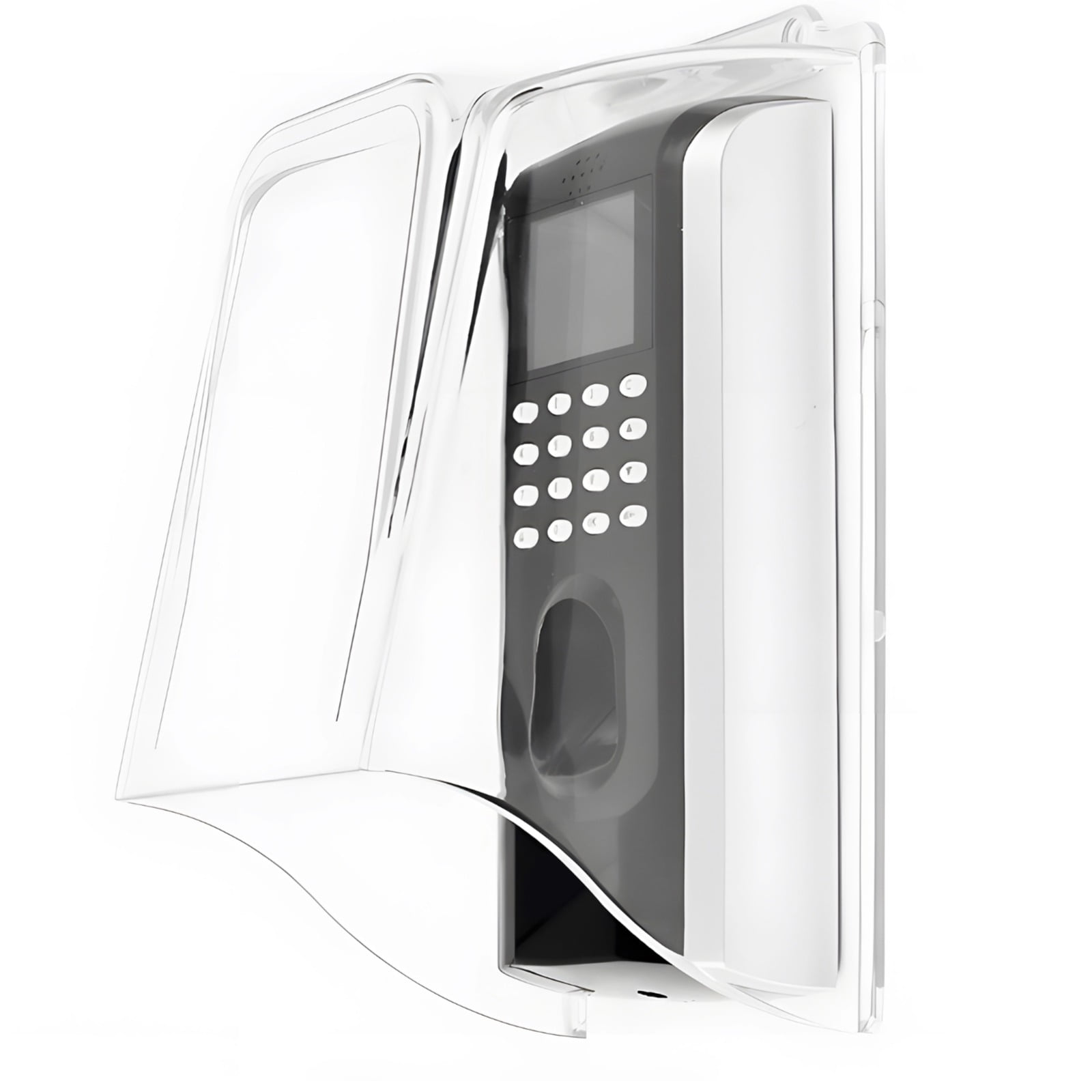 Weatherproof Doorbell Protector, PC Protective Case for Ring Doorbell and Access Control Devices, Transparent PC Material, Outdoor Waterproof and Dustproof, Long-Lasting and Easy to Install