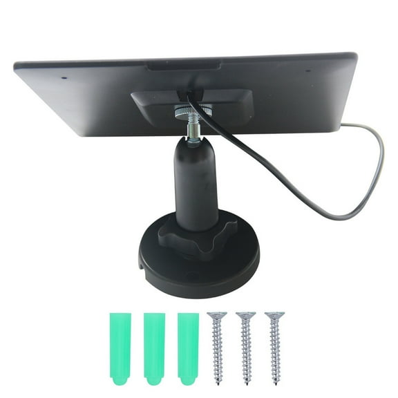 Weatherproof ETFE Solar Power Panels 5W Rapid Charging For Security Systems Includes Cable And Adjustable Mount