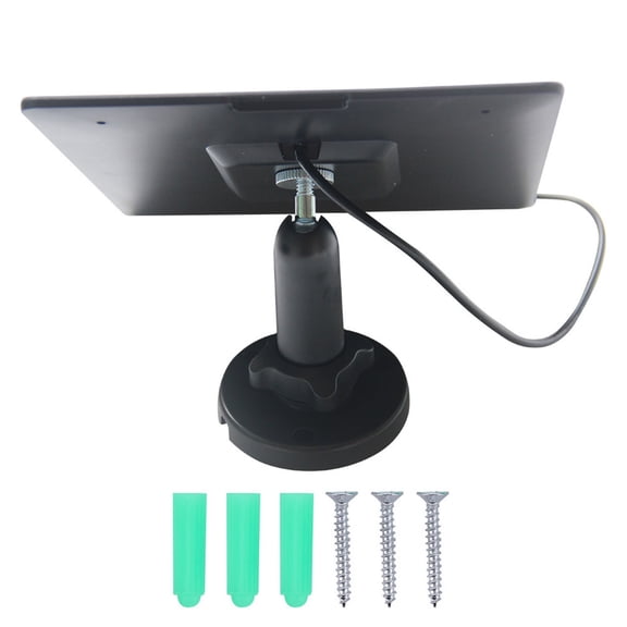 Weatherproof ETFE Solar Power Panels 5W Rapid Charging For Security Systems Includes Cable And Adjustable Mount