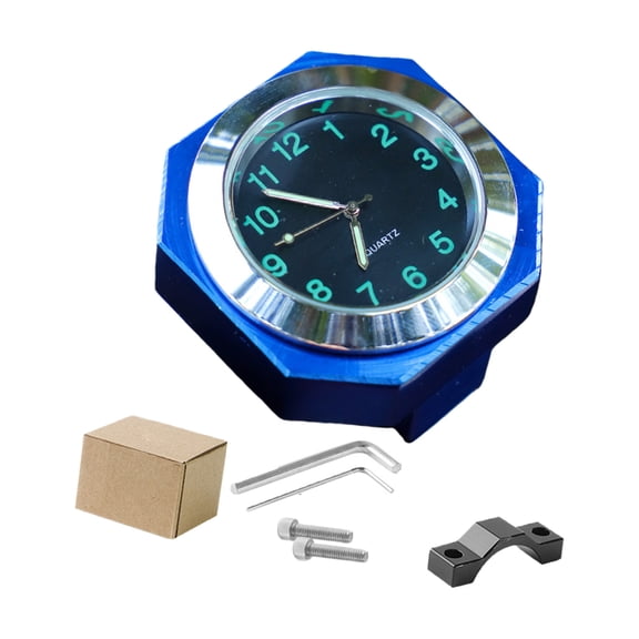 Weatherproof Easy Install Shock Resistant Motorcycle Dashboard Clock Time Display Device For Most Bike Models