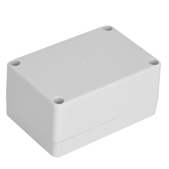 Weatherproof Electrical Junction Box Outdoor IP65 Plastic Wiring Connection Project Case Heavy Duty Cable Terminal Enclosure for Security Camera, White Grey, 3.9" x 2.7" x 2" / 100x68x50mm