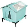thumbnail image 1 of Weatherproof Feral Cat Shelter - Insulated Winter Cat House | Waterproof Enclosed Pet Tent for Multiple Cats, Outdoor Cat House for Porch, Barn, Yard, Heated Pet House for Cold Weather Protection, 1 of 7