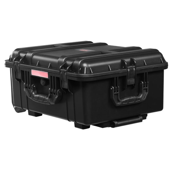 Weatherproof Hard Case with Pre Cut Foam Wheels Retractable Handles IP67 Waterproof Protective Dry Box for Travel Hunting Military Tactical Cameras 57x45x28