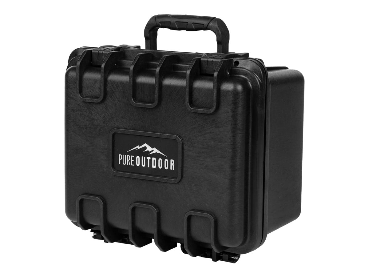 Black Weatherproof Polypropylene Hard Case with Customizable Foam, 10" x 9" x 7"