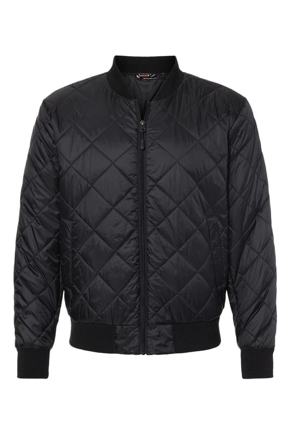 Heat Last Quilted Packable Bomber M Black