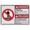 thumbnail image 1 of Weatherproof Horizontal ANSI Conveyor Sign #2- Size 8 in" x 12 in" - UV Resistant Plastic Safety Warning SIgn for Indoor or Outdoor, 1 of 7