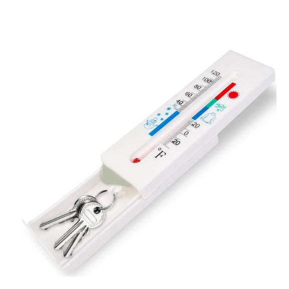 Weatherproof Imitation Thermometers Concealer Box For Outdoor Security And Easy Access