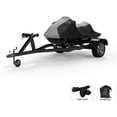thumbnail image 1 of Weatherproof Jet Ski Covers for Kawasaki STX 160LX 2020 - Gray/Black Color - All Weather - Trailerable - Protects from Rain, Sun, UV Rays, and More! Includes Trailer Straps and Storage Bag, 1 of 7