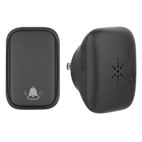 Weatherproof Kinetic Energy Doorbell 500,000 Presses Lifespan - 100M Distance Wireless Chime with 4 Volume Levels, Ideal for Elderly & Multi-Room Alerts (Pre-Paired Out of Box)