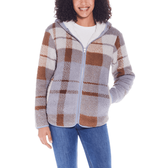Weatherproof Ladies' Reversible Jacket Blue/Brown M