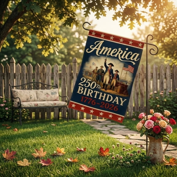 Weatherproof Lawn Sign for 4th of July Decor Independence Day Yard Sign with Stakes Memorial Day Red White Blue Decoration Outdoor Grass Path Inset Stars and Stripes Pattern Sign Art Exterior Decor
