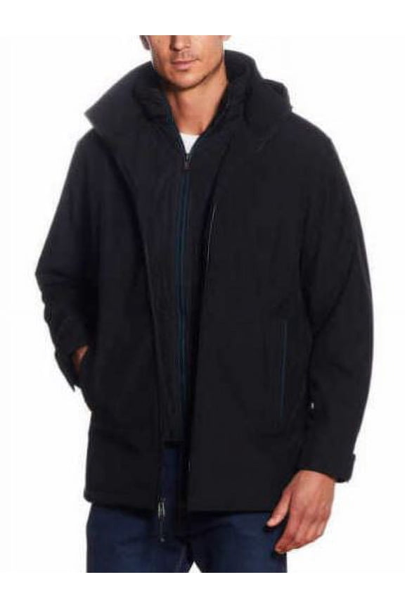 Men's 4-Way Mechanical Stretch Windproof Waterproof Jacket, Black S