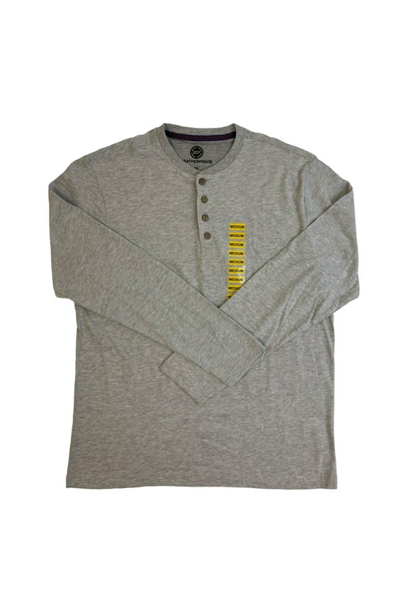 Men's Long Sleeve 4-Button Brushed Henley Tee