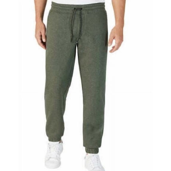 Weatherproof Men's Soft Fleece Lined Jogger Sweatpants, Olive Heather XXL