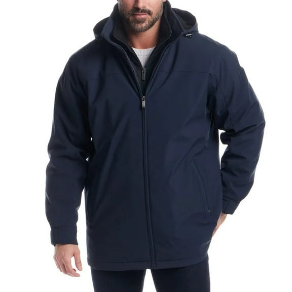 Weatherproof Men's Stretch Ultratech Windproof and Water Resistant Jacket (Blue/Large)