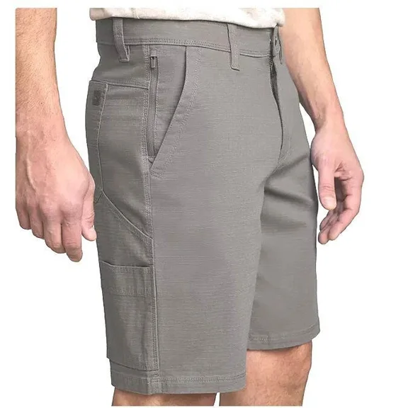 Weatherproof Men's Stretch Ripstop 6-Pocket Cotton Trail Utility Short (36W, Charcoal)