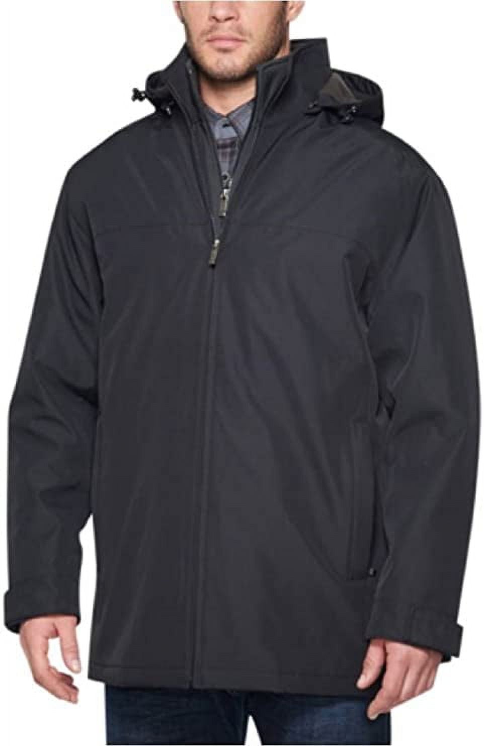 Weatherproof Men's Stretch Tech Double Layer Jacket (Black,M)