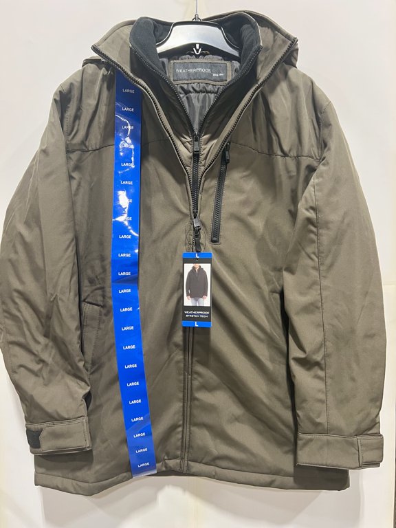 Men's Stretch Tech Zip Jacket - Large - Army Green (Surplus)