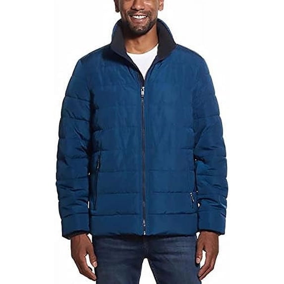 Weatherproof Men's Ultra Luxe Water Resistant Puffer Jacket (Blue ...