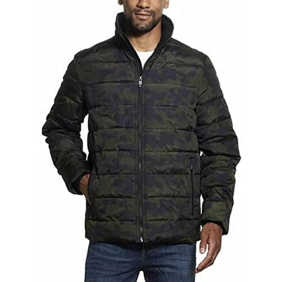 Weatherproof Men's Ultra Luxe Water Resistant Puffer Jacket (Camo Jacket, X-Large)
