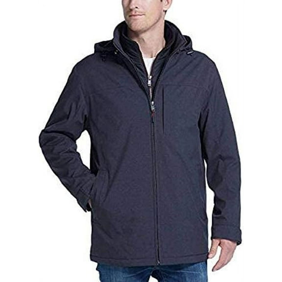 Weatherproof Men's Ultra Tech Men's Jacket Fleece Bib Removable Hood