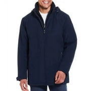 Weatherproof Men s Ultra Tech Removable Fleece Lined Hood Jacket Blue,Medium