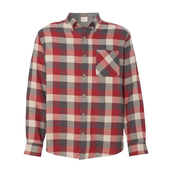 Weatherproof Men's Vintage Brushed Flannel Long Sleeve Shirt, Style 164761
