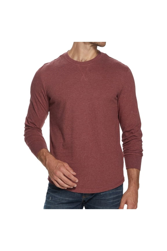 Mens Brushed Jersey Basic T-Shirt, Red, Small