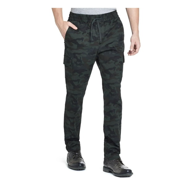 Weatherproof Mens Camo Drawstring Cargo Pants