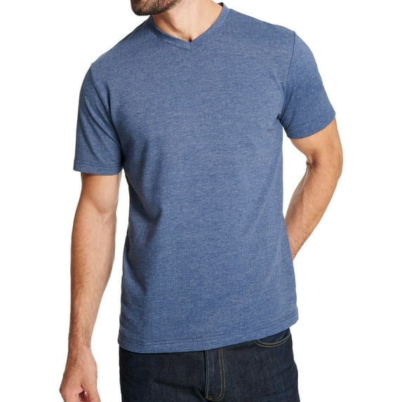 Weatherproof Mens Chevron Basic T-Shirt, Blue, XXX-Large
