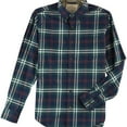 thumbnail image 1 of Weatherproof Mens Classic Button Up Shirt, Green, Small, 1 of 1