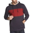 thumbnail image 1 of Weatherproof Mens Colorblocked Hoodie Sweatshirt, Blue, Large, 1 of 1