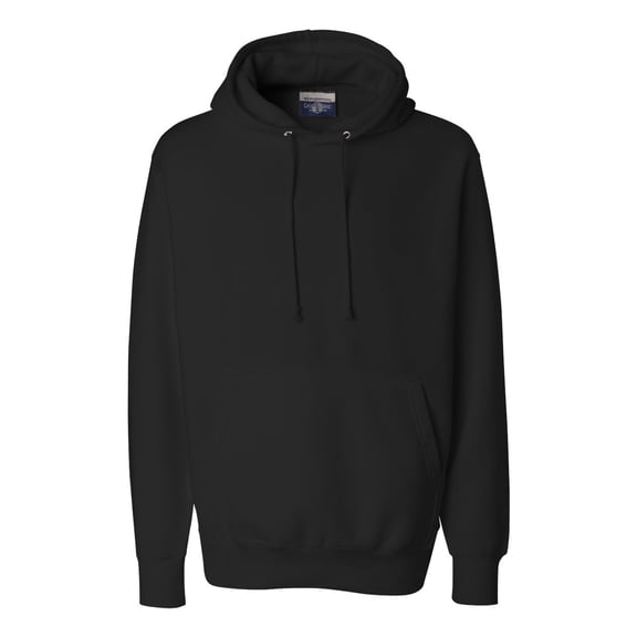 Weatherproof Mens Cross Weave Hooded Sweatshirt 7700, 5XL, Black