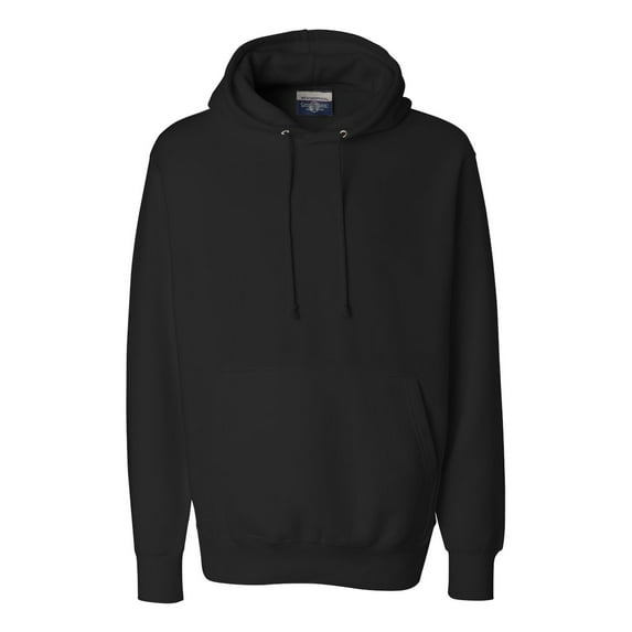 Weatherproof Mens Cross Weave Hooded Sweatshirt 7700, 5XL, Black