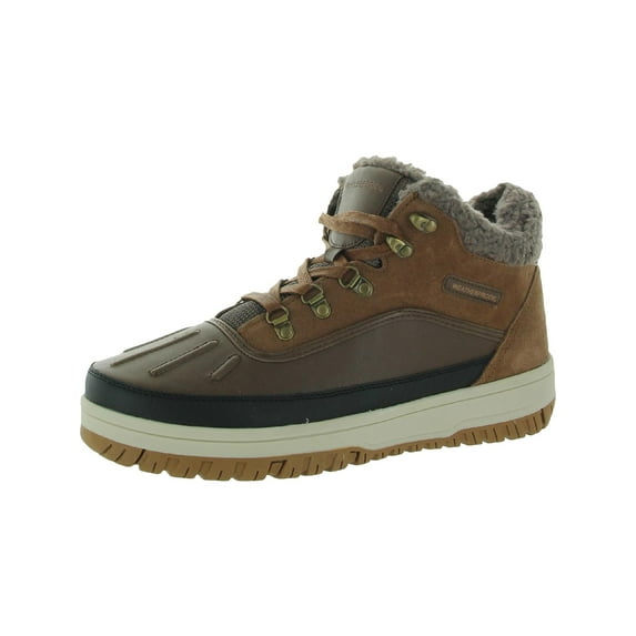 Weatherproof Mens Landon Leather Winter & Snow Boots Brown 12 Medium (D)