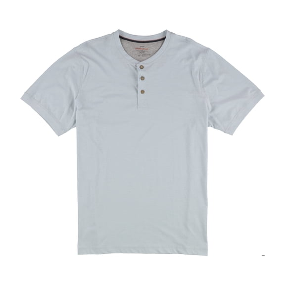 Weatherproof Mens Melange Henley Shirt, Blue, XX-Large