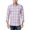 thumbnail image 1 of Weatherproof Mens Michael Button Up Shirt, Pink, Small, 1 of 2