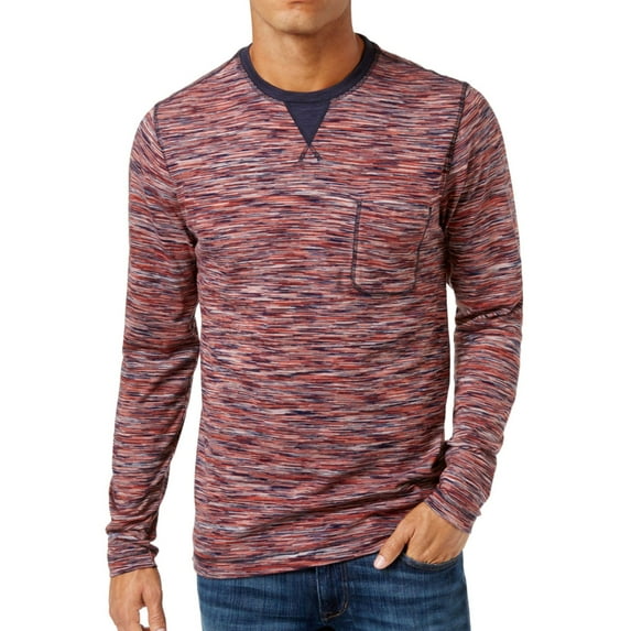 Weatherproof Mens Pocket Basic T-Shirt, Red, Large