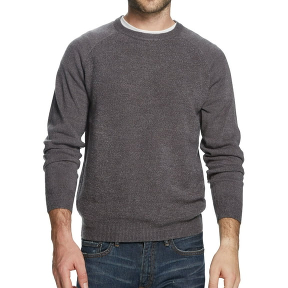 Weatherproof Mens Soft Touch Pullover Sweater, Grey, XX-Large