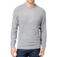 thumbnail image 1 of Weatherproof Mens Textured Striped Pullover Sweater, Grey, XXX-Large, 1 of 2