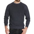 thumbnail image 1 of Weatherproof Mens Tuck Knit Raglan Pullover Sweater, Blue, XXX-Large, 1 of 1