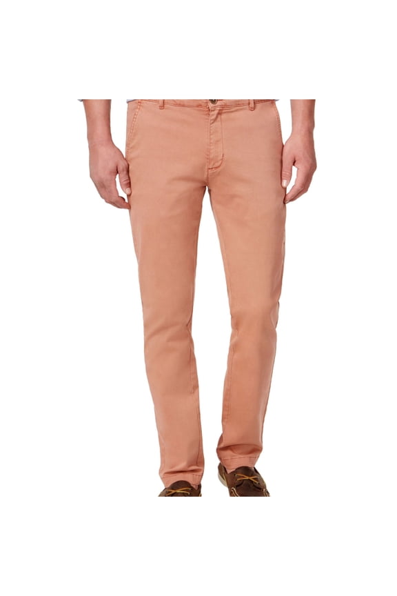 Mens Twill Casual Chino Pants, Pink, 36W x 34L