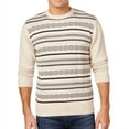 thumbnail image 1 of Weatherproof Mens Vintage Fair Isle Knit Sweater, Beige, XX-Large, 1 of 2