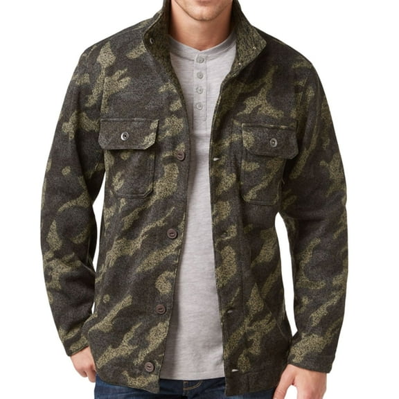 Weatherproof Mens Vintage Shirt Jacket, Green, Small