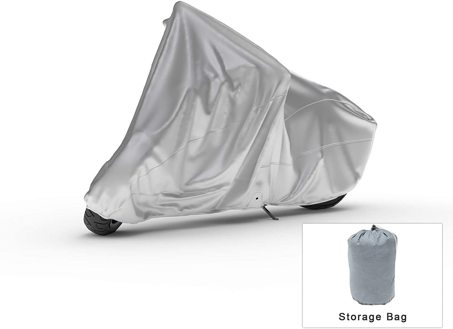 Weatherproof Motorcycle Cover Compatible With 2009 Kawasaki Zg1400a9f Concours 14 Abs - Outdoor & Indoor - Protect From Rain Water, Snow, Sun - Securing Straps - Durable Material - Storage Bag