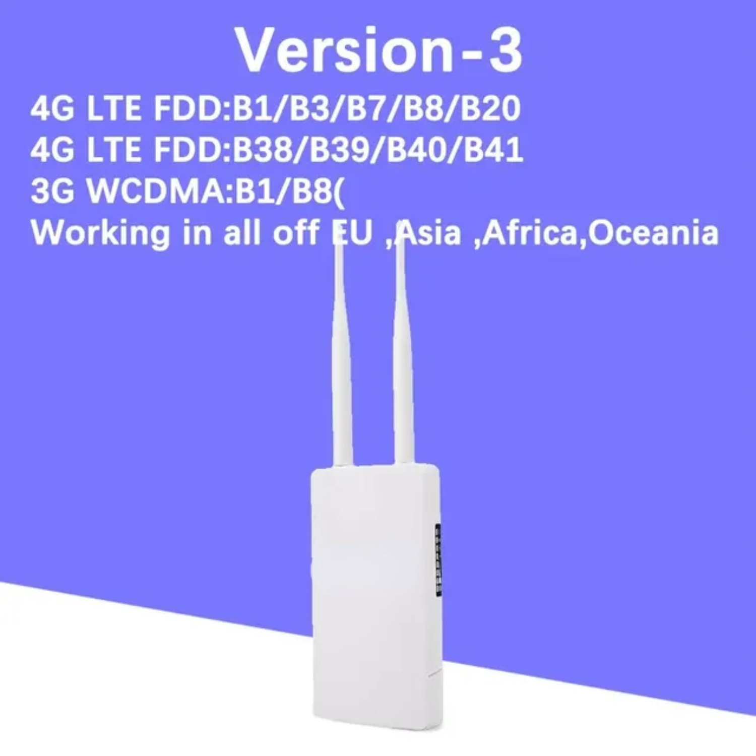 Weatherproof Outdoor 4G CPE Wifi Router with Sim Card Slot - 150Mbps Wireless Wifi Booster Extender for IP Camera