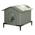 thumbnail image 1 of Weatherproof Outdoor Garden Cats Shelter Strays Cats Protective Nests From Rain And Cold Prevent(With Bracet) Grey S, 1 of 2