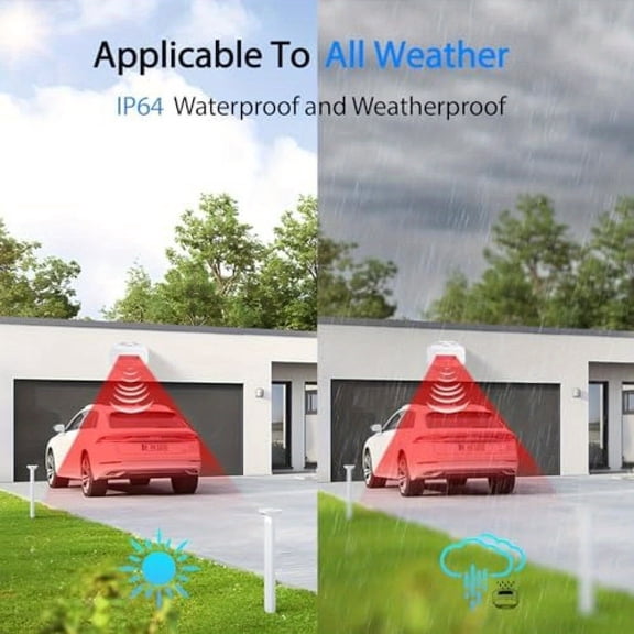 Weatherproof Outdoor Motion Sensor Alarm with 900ft Chime for Animal Detection & Business Security